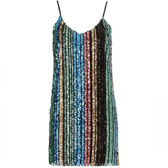 Show Me Your MuMu Multicolor Sequin Mini Dress - Picture 1 of 4